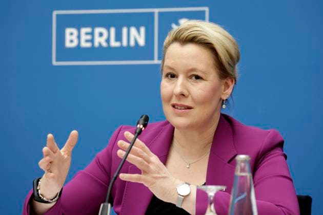 Franziska Giffey, Regierende Buergermeisterin von Berlin, PK zu - Eckpunkte fuer die Reform der Berliner Verwaltung, DEU, Berlin, 07.02.2023 *** Franziska Giffey, Governing Mayor of Berlin, PK on key points for the reform of the Berlin administration, DEU, Berlin, 07 02 2023