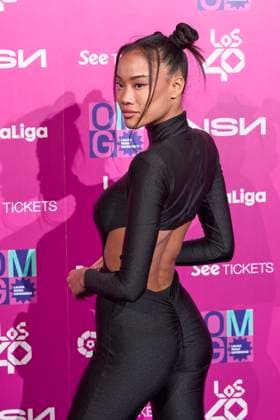 February 8, 2023, Madrid, Madrid, Spain: Nona Sobo attends La Liga Music Experience Photocall at Platea on February 8, 2023 in Madrid, Spain Madrid Spain - ZUMAg15_ 20230208_zaf_g15_050 Copyright: xJackxAbuinx