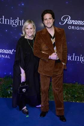 At Midnight Film Premiere February 9, 2023, Mexico City, Mexico: Diego Boneta and his mother Astrid Boneta attend at blue carpet of the At Midnight film premiere at The Cantoral Cultural Center. on February 9, 2023 in Mexico City, Mexico. (Photo by Jorge Gonzalez Eyepix Group) Copyright: xJorgexGonzalez xEyepixxGroupx _DSC9337