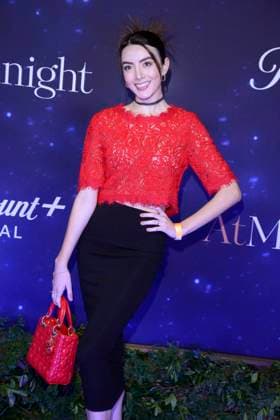At Midnight Film Premiere February 9, 2023, Mexico City, Mexico: Ana Pau Castell attends the blue carpet of the At Midnight film premiere at The Cantoral Cultural Center. on February 9, 2023 in Mexico City, Mexico. (Photo by Jorge Gonzalez Eyepix Group) Copyright: xJorgexGonzalez xEyepixxGroupx JG_09022023_87601