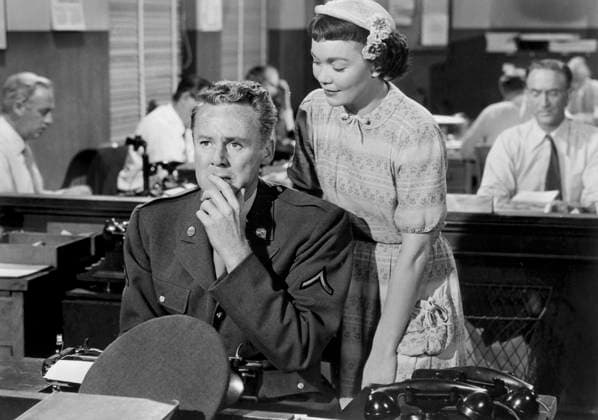 Van Johnson, Jane Wyman, on-set of the Film, Miracle In The Rain , Warner Bros., 1956  Copyright: xABxArchivesx jtv016713