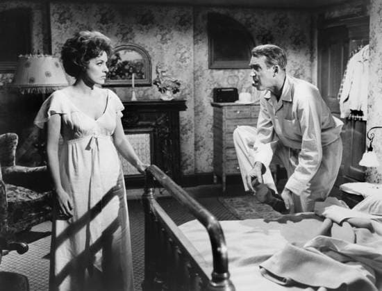 Maureen O Hara, James Stewart, on-set of the Film, Mr. Hobbs Takes A Vacation , 20th Century-Fox, 1962  Copyright: xABxArchivesx jtv016729