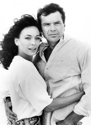 Lesley-Anne Down, Robert Urich, on-set of the Television Film, Night Walk , CBS, 1989  Copyright: xABxArchivesx jtv016789