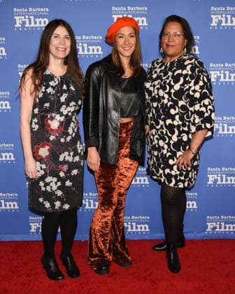 11 February 2023 - Los Angeles, California - (L-R) Paula Devonshire, Elle-Maija Tailfeathers and Darlene Naponse. Outstanding Performer of the Year Award, 38th Annual Santa Barbara International Film Festival at Arlington Theatre. Photo Credit: Billy Bennight AdMedia 288510 2023-02-11 California Santa Barbara Etats-Unis  Copyright: xAdMediax STAR_288510_155