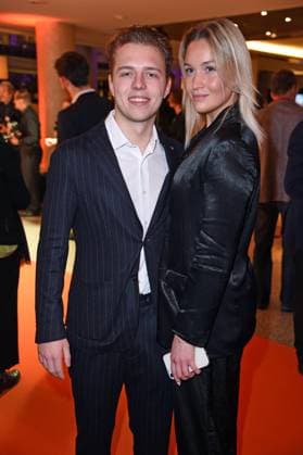 Joel Beckenbauer mit Freundin Jessica Martl beim ASKANIA AWARD 2023 im Berlin Capital Club in Berlin am 14.02.2023
