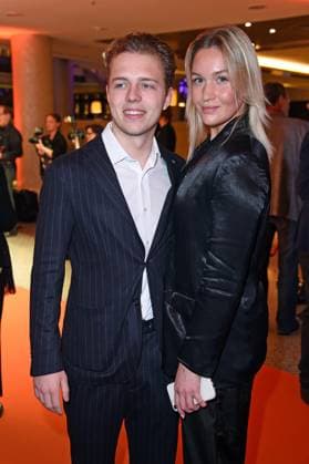 Joel Beckenbauer mit Freundin Jessica Martl beim ASKANIA AWARD 2023 im Berlin Capital Club in Berlin am 14.02.2023