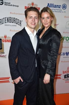 Joel Beckenbauer mit Freundin Jessica Martl beim ASKANIA AWARD 2023 im Berlin Capital Club in Berlin am 14.02.2023