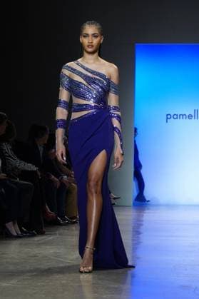 February 14, 2023, New York, NY, USA: Pamella Roland FW 2023 Fashion Show,.Spring Studios , NYC.February 14, 2023, . New York USA - ZUMAms4_ 20230214_zaf_ms4_008 Copyright: xSoniaxMoskowitzxGordonx