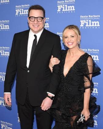 February 14, 2023, Santa Barbara, California, USA: BRENDAN FRASER and SARAH MICHELLE GELLAR attend the American Riviera Award Award at the 38th Annual Santa Barbara International Film Festival. Santa Barbara USA - ZUMAb173 20230214_zap_b173_015 Copyright: xBillyxBennightx