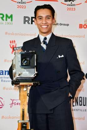 David Hermlin bei der Verleihung des Askania Award 2023 im Capital Club im Hilton Hotel. Berlin, 14.02.2023