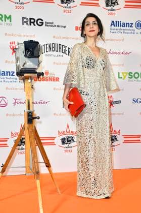 Saman Giraud bei der Verleihung des Askania Award 2023 im Capital Club im Hilton Hotel. Berlin, 14.02.2023