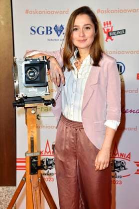 Sarah Alles bei der Verleihung des Askania Award 2023 im Capital Club im Hilton Hotel. Berlin, 14.02.2023