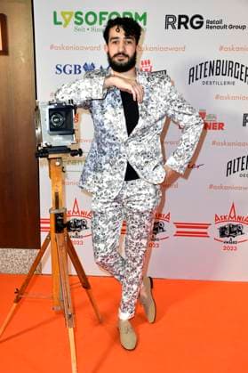 Mohamed Chahrour bei der Verleihung des Askania Award 2023 im Capital Club im Hilton Hotel. Berlin, 14.02.2023