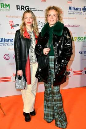 Katja Riemann mit Tochter Paula Riemann bei der Verleihung des Askania Award 2023 im Capital Club im Hilton Hotel. Berlin, 14.02.2023