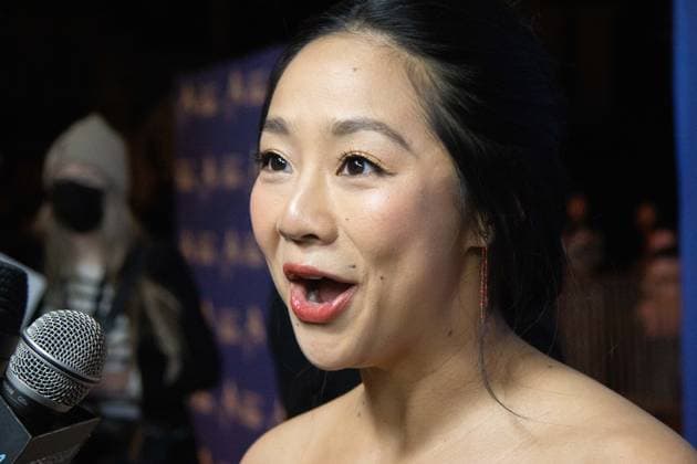 February 15, 2023, Santa Barbara, California, U.S: Stephanie Hsu, star of the highly acclaimed film Ã¢â‚¬oeEverything Everywhere All at OnceÃ¢â‚¬Â, brings beauty and charm to the Santa Barbara International Film FestivalÃ¢â‚¬â ¢s Red Carpet on February 15, 2023 and the historic Arlington Theater, where she has come to accept the Virtuosos Award, which honors Ã¢â‚¬oeup-and-comingÃ¢â‚¬Â actors for achieving a breakthrough performance. Santa Barbara U.S. - ZUMAk144 20230215_znp_k144_029 Copyright: xAmyxKatzx