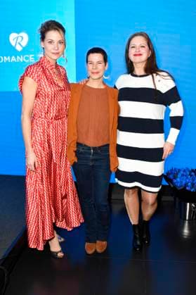 Jessica Ginkel, Anne Düe und Josephine Schmidt bei der Verleihung des Blaue Blume Award 2023 im The Reed. Berlin, 15.02.2023