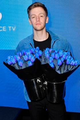 Timur Bartels bei der Verleihung des Blaue Blume Award 2023 im The Reed. Berlin, 15.02.2023
