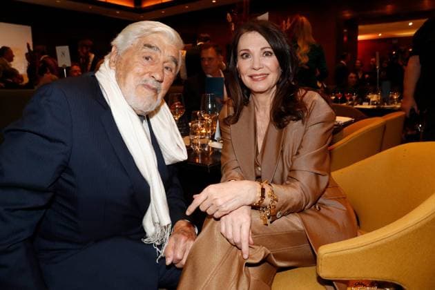 Galadinner zu Ehren von Schauspieler Mario Adorf Mario Adorf und Iris Berben Galadinner zu Ehren von Schauspieler Mario Adorf im Hotel Adlon Berlin Copyright: xEventpressxGolejewskix