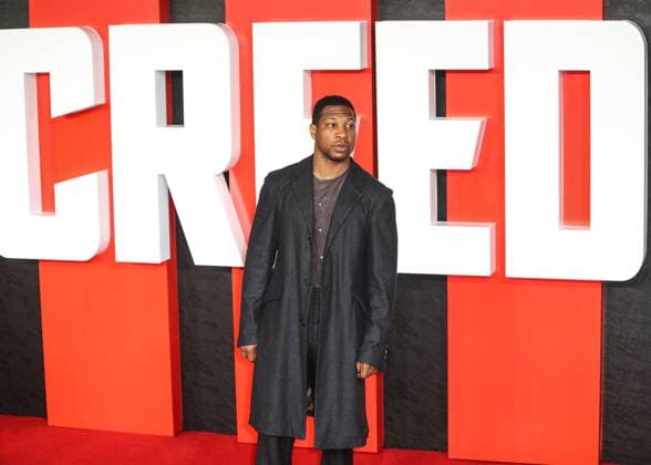European premiere of Creed III at CineWorld Leicester Square Featuring: Jonathan Majors Where: London, United Kingdom When: 15 Feb 2023 Credit: John Rainford Cover Images Copyright: xx 52449594 EDITORIAL USE ONLY. NOT FOR USE BY NEWSPAPERS BASED IN THE UK.