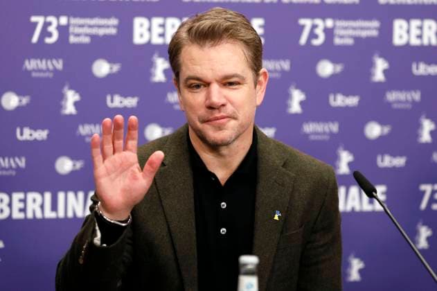 Bilder des Jahres 2023, Entertainment 02 Februar Entertainment Themen der Woche KW07 Entertainment Bilder des Tages Matt Damon bei der Pressekonferenz zum Dokumentarfilm Kiss the Future auf der Berlinale 2023 73. Internationale Filmfestspiele Berlin im Hotel Grand Hyatt. Berlin, 19.02.2023 *** Matt Damon at the press conference for the documentary Kiss the Future at the Berlinale 2023 73 Berlin International Film Festival at the Hotel Grand Hyatt Berlin, 19 02 2023. Foto:xD.xBedrosianx xFuturexImage