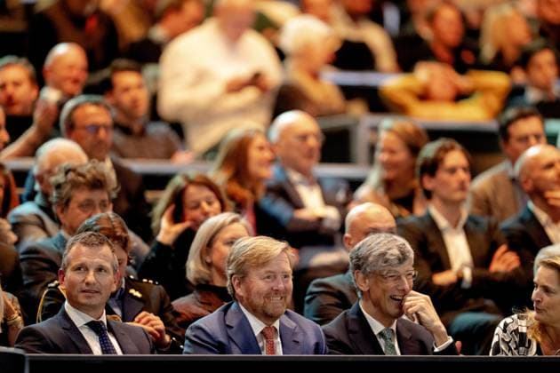 ROTTERDAM - King Willem-Alexander during the men s singles final on the last day of the tennis tournament ABN AMRO Open in Ahoy. ANP SANDER KONING netherlands out - belgium out  Copyright: xx x463131464x originalFilename: 463131464.jpg