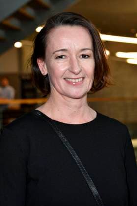 Andrea Mertens bei der Verleihung des Preises der deutschen Filmkritik 2023 in der Akademie der Künste. Berlin, 19.02.2023