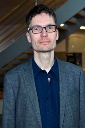 Matthias Petsche bei der Verleihung des Preises der deutschen Filmkritik 2023 in der Akademie der Künste. Berlin, 19.02.2023