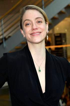 Sarah Nevada Grether bei der Verleihung des Preises der deutschen Filmkritik 2023 in der Akademie der Künste. Berlin, 19.02.2023