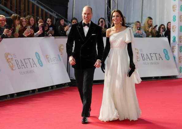 Bilder des Jahres 2023, Entertainment 02 Februar . 19 02 2023. London, United Kingdom. Prince William and Kate Middleton, the Prince and Princess of Wales, at the BAFTA Film Awards in London.  xi-Imagesx xPoolx IIM-24157-0116