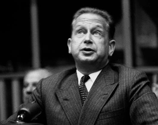 Photo date unknown United Nations Secretary General Dag Hammarskjöld during a debate Sweden x1902x  Copyright: xTTxHISTORICALx DAG HAMMARSKJOLD