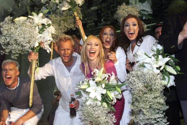 29 MAJ 1999 JERUSALEM Eurovisionsschlagern avgjordes pa lördagen i pa International Convention Center i Jerusalem. Sveriges bidrag Take me to your heaven sjöngs av Charlotte Nilsson. Bilden: Sverige vann före Island. JERUSALEM ISRAEL x1014x *** 29 MAY 1999 JERUSALEM The Eurovision Song Contest was held on Saturday at the International Convention Center in Jerusalem Swedens entry Take me to your heaven was sung by Charlotte Nilsson The picture Sweden won before Iceland JERUSALEM ISRAEL x1014x  Copyright: xTobiasxRöstlundx
