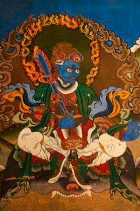 Wall paintings in Tango monastery, Thimpu Valley, Thimpu, Bhutan Wall paintings in Tango monastery in Thimpu Valley, Thimpu, Bhutan Copyright: xZoonar.com RealityImagesx 14775472