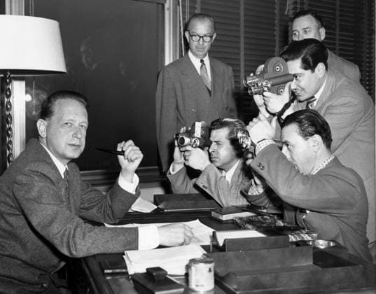 SECRET POLITICS 50 Swedish Dag Hammarskjöld was elected Secretary-General of the United Nations in 1953 Hammarskjöld had previously been a Stat  Copyright: xUPIx DAG HAMMARSKJÖLD