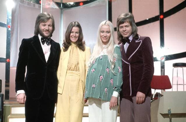 ABBA (L-R) BENNY ANDERSSON, ANNI-FRID LYNGSTAD, AGNETHA FÄLTSKOG, BJÖRN ULVAEUS during the Swedish Song Contest 1973. STOCKHOLM SWEDEN x5600x *** ABBA L R BENNY ANDERSSON, ANNI FRID LYNGSTAD, AGNETHA FÄLTSKOG, BJÖRN ULVAEUS during the Swedish Song Contest 1973 STOCKHOLM SWEDEN x5600x  Copyright: xKENNETHxTHORENx xSVTx ABBA SWEDISH SONG CONTEST 1973
