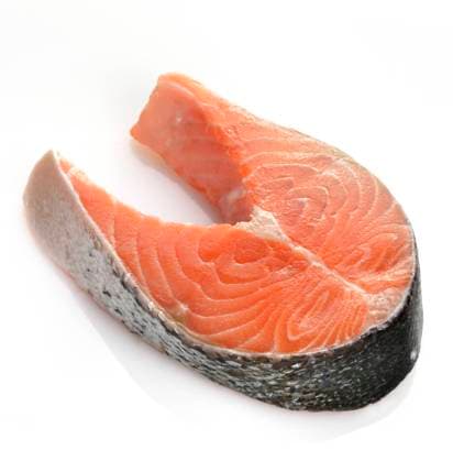 Piece Of A Raw Salmon On White Background Copyright: xsvetlanaxfootex xDesignxPicsx , 31963374  Copyright: svetlanaxfootex xDesignxPics 31963374