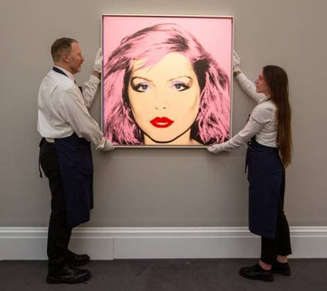 February 22, 2023, London, England, United Kingdom: Andy Warhol s Bubblegum Pink Portrait of Pop Icon Debbie Harry, est. Ã‚Â£4-6 million, is seen ahead of Sotheby s Auctions of Modern & Contemporary Art in London. London United Kingdom - ZUMAs262 20230222_zip_s262_042 Copyright: xTayfunxSalcix