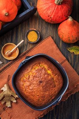 Cooking and baking in airfryer - homemade pumpkin apple cake Cooking and baking in airfryer - homemade pumpkin apple cake Copyright: xZoonar.com IngridxBalabanovax 19348422
