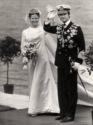 Stockholm 1976-06-19 Kungabröllop. Kung Carl XVI Gustaf gifter sig med Silvia Sommerlath. Stockholm Sverige x20360x *** Stockholm 1976 06 19 Royal Wedding King Carl XVI Gustaf marries Silvia Sommerlath Stockholm Sweden x20360x  Copyright: xTTx KUNGABRÖLLOP