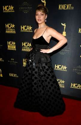 24 February 2023 -Beverly Hills, California - Madelyn Cline. Hollywood Critics Association s 2023 HCA Film Awards held at Beverly Wilshire, A Four Seasons Hotel in Beverly Hills. Photo Credit: AdMedia 288988 2023-02-24 CA Beverly Hills Etats-Unis  Copyright: xAdMediax STAR_288988_283