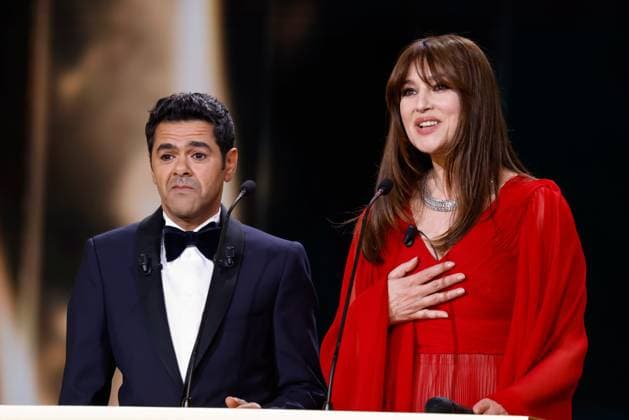 48eme ceremonie des CESAR a l Olympia salle. 2023 Cesar Film Awards at Olympia Ceremony on stage. Paris, FRANCE-24 02 2023. 288987 2023-02-25 PARIS France Bellucci, Monica; Debbouze, Jamel  Copyright: xRomualdxMeigneuxx xStarfacex STAR_288987_026
