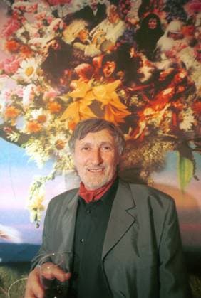 FILE - In the file photo, Slovak director Juraj Jakubisko, Prague, Czech Republic, May 30, 2001. One of the leading film-makers of the Czechoslovak New Film Wave of the 1960s, died in Prague, where he lived, on Friday, Feb. 24, 2023. He was 84. (CTKxPhoto StanislavxZbynek) CTKPhotoFO00300594  CTKPhotoFO00300594