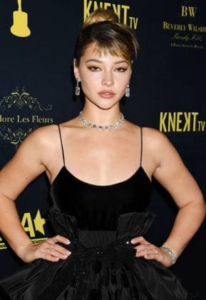 BEVERLY HILLS, CALIFORNIA - FEBRUARY 24: Madelyn Cline attends the Hollywood Critics Association s 2023 HCA Film Awards at Beverly Wilshire, A Four Seasons Hotel on February 24, 2023 in Beverly Hills, California. Copyright: xJeffreyxMayer JTMPhotosx
