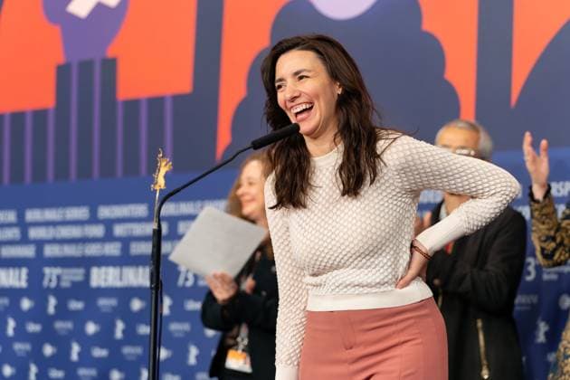 25.02.2023,Berlin,Deutschland,73.Internationalen Filmfestspiele Berlin.Die Gewinner der unabhängigen Jurys.Den Hauptpreis der Ökumenischen Jury erhält Lila AvilÃ s für ihren Film Totem