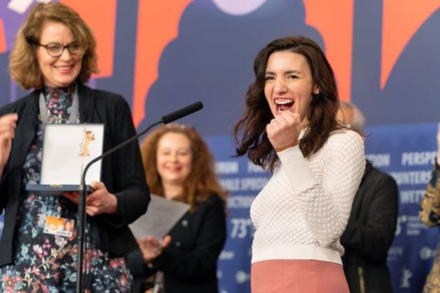 25.02.2023,Berlin,Deutschland,73.Internationalen Filmfestspiele Berlin.Die Gewinner der unabhängigen Jurys.Den Hauptpreis der Ökumenischen Jury erhält Lila AvilÃ s für ihren Film Totem