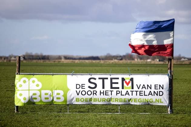 MONNICKENDAM - Election boards of the BoerBurgerBeweging in the run-up to the Provincial Council elections. ANP RAMON VAN FLYMEN netherlands out - belgium out  Copyright: xx x463629929x originalFilename: 463629929.jpg