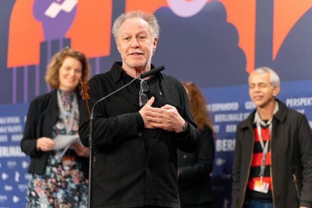 25.02.2023,Berlin,Deutschland,73.Internationalen Filmfestspiele Berlin. Die Gewinner der unabhängigen Jurys. Nicolas Philibert erhält für sein Film Sur L Adamant den Preis der Ökumenischen Jury