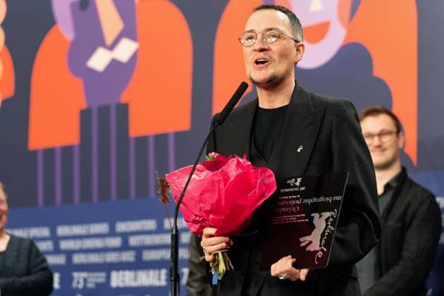 Entertainment Bilder des Tages 25.02.2023,Berlin,Deutschland,73.Internationalen Filmfestspiele Berlin. Die Gewinner der unabhängigen Jurys. Paul B. Preciado erhält für seinen Film Orlando, My Political Biography den Preis der Leserjury des Tagesspiegels