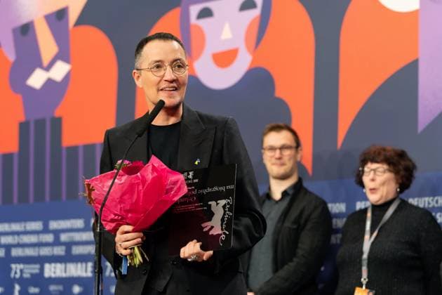25.02.2023,Berlin,Deutschland,73.Internationalen Filmfestspiele Berlin. Die Gewinner der unabhängigen Jurys. Paul B. Preciado erhält für seinen Film Orlando, My Political Biography den Preis der Leserjury des Tagesspiegels