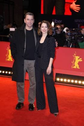 Christian Petzold und Paula Beer bei der Ankunft zur Abschluss Feier am Berlinale Palast der 73. Internationale Filmfestspiele Berlinale am 25.02.2023 in Berlin Berlinale 2023- Abschluss Feier Closing Ceremony Night