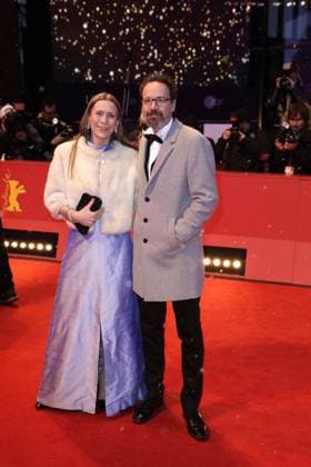 Mariette Rissenbeek und Carlo Chatrian bei der Ankunft zur Abschluss Feier am Berlinale Palast der 73. Internationale Filmfestspiele Berlinale am 25.02.2023 in Berlin Berlinale 2023- Abschluss Feier Closing Ceremony Night